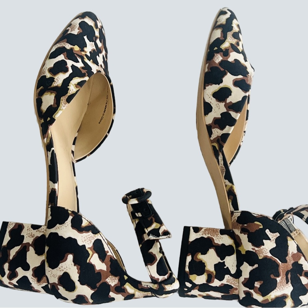 Cabi Style 6020 Women’s 9M Leopard Small Block Heel Ankle Strap Pumps NWOB - Picture 13 of 16